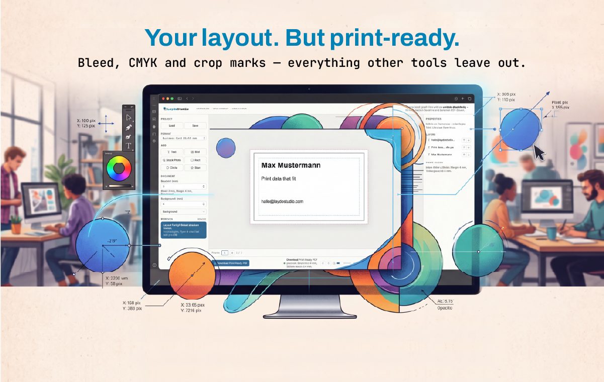 LaydoStudio – layout editor for print-ready PDFs